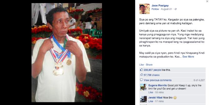 Why This Dad Is Wearing High School Medals Made Us Cry!