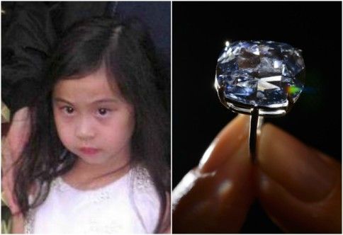 7-year-old gets 12-carat $48M diamond from HK billionaire dad