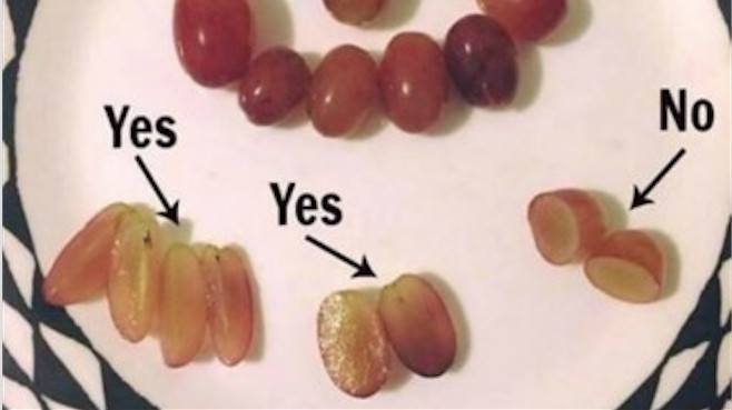 The way you cut a grape could save your child's life