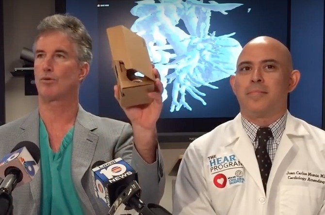 Virtual reality technology saves a baby's life