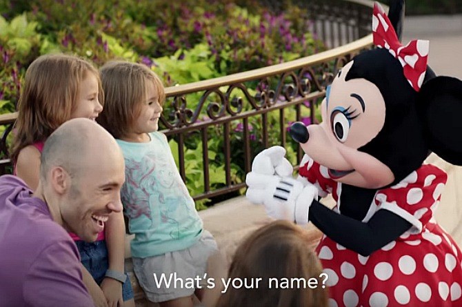Shaylee and Minnie Mouse share a magical moment
