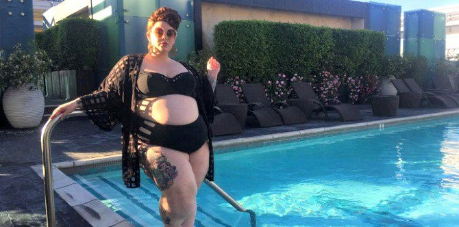 This plus-sized pregnant model has had enough of body shaming