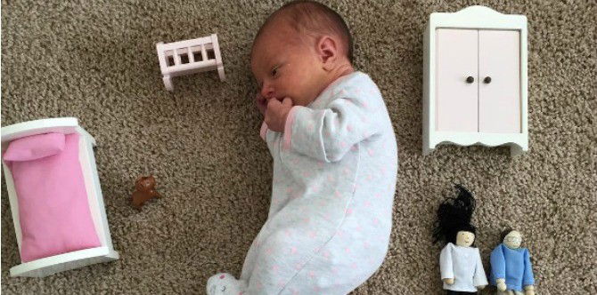 Hilarious Instagram account compares size of baby to random objects