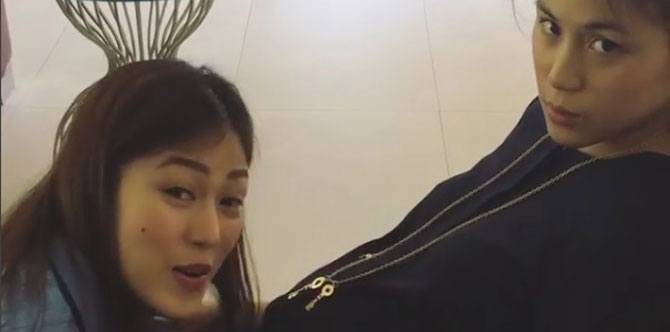 Sutil Tita Alex Gonzaga sings "Tatlong Bibe" to Toni Gonzaga's unborn child