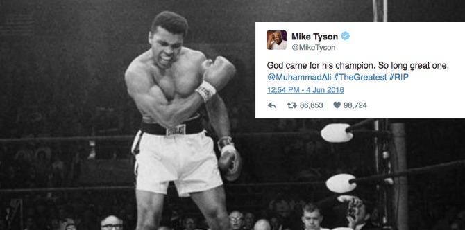 Celebrities mourn the death of legendary fighter, Muhammad Ali