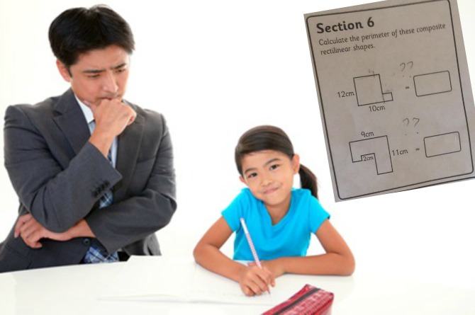 Look Grade School Math Problem Baffles Dad Of 10 Year Old