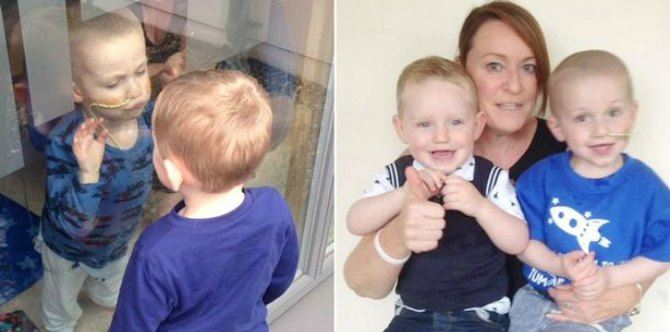 Two-year-old says goodbye to best friend before undergoing chemotherapy