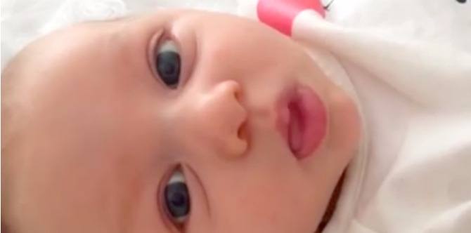 WATCH: Amazing talking baby says "hello" at just 7 weeks old!!