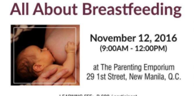 All about breastfeeding + family events in Manila this week: November 7 to 13