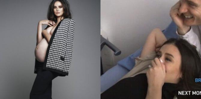 Georgina Wilson gives birth to a baby boy