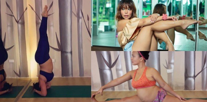 LOOK: Actress Erika Padilla keeps fit while pregnant with awesome yoga moves!