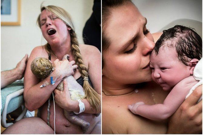 10 Breathtaking Photos Of Moms Holding Their Babies For The First Time