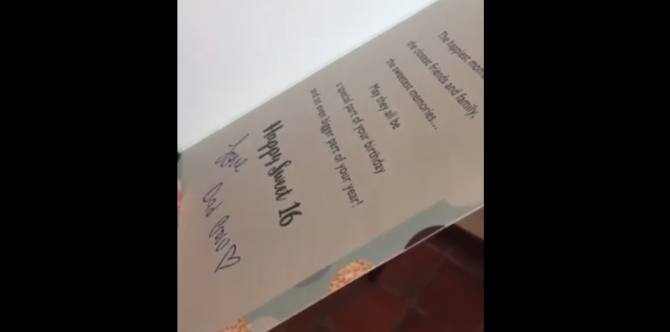 Teen receives amazing birthday gift from his late father