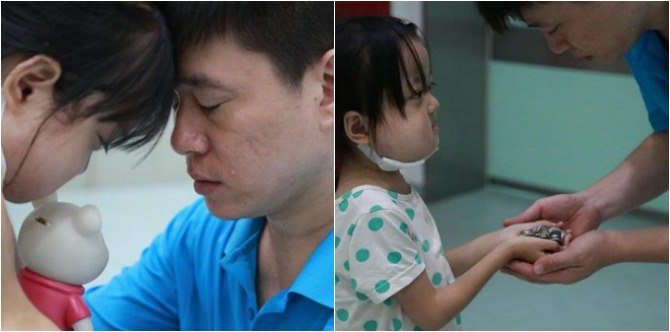 Selfless little girl refuses life-saving treatment, tells father to save baby sister instead