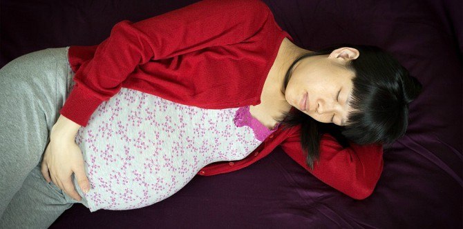 Sleeping on your back during late pregnancy might cause problems for your baby