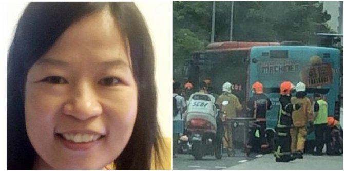 Mom dies after being hit by bus in Singapore