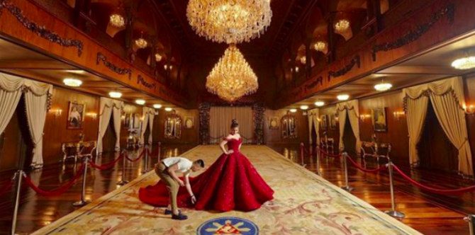 Presidential grandaughter Isabelle Duterte poses for a pre-debut shoot in Malacañang