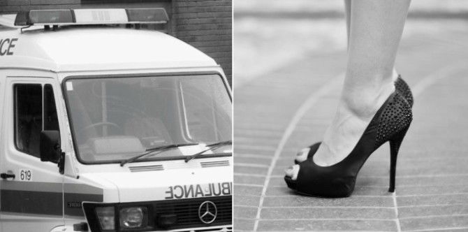 Mom trips in heels and accidentally drops baby off a balcony