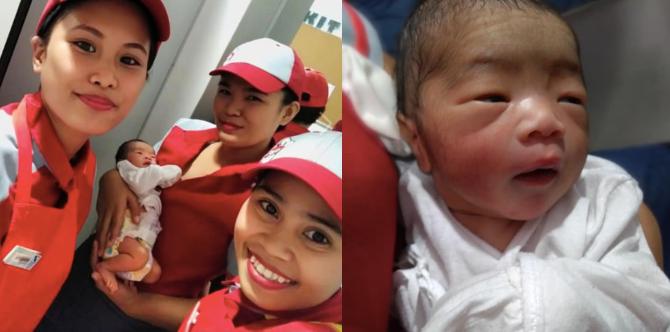 Abandoned baby found near Jollibee, breastfed by fast food crew
