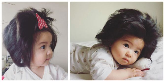 Look: Baby Chanco, instant celebrity dahil sa malagong buhok!