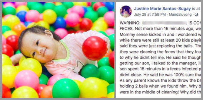 Nanay: May poop sa ball pit ng mall playground!