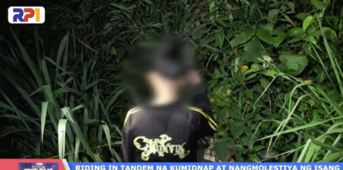 Riding-in-tandem kinidnap at pinagsamantalahan ang isang babae