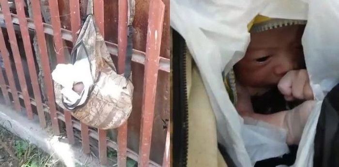 Baby natagpuan sa loob ng backpack!