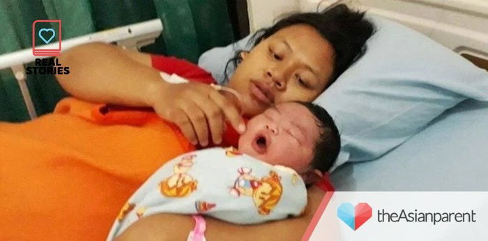 Mom gives birth to a 5.7kg baby via vaginal delivery!