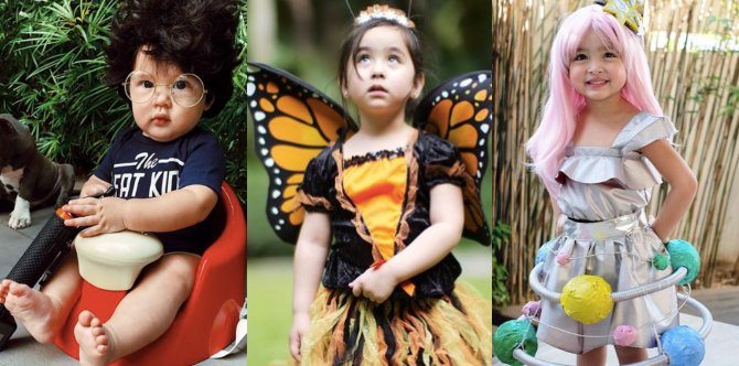 9 cute celebrity kids at ang kanilang mga Halloween costumes!