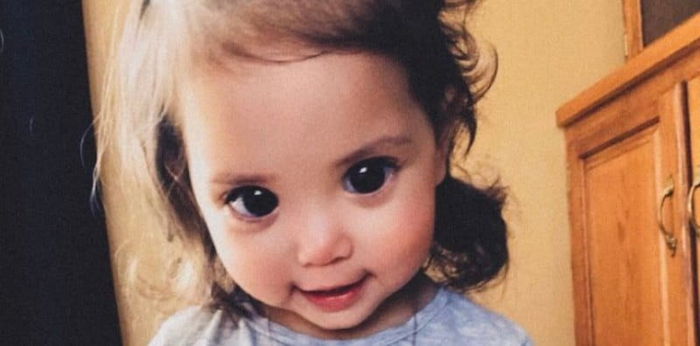 This little girl has the most gorgeous "Disney princess eyes"