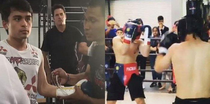 Anak ni Manny Pacquiao, nagpamalas rin ng galing sa boxing