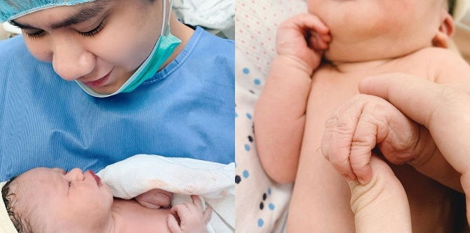 LOOK: Dani Barretto, ipinanganak na ang baby girl nila ng asawang si Xavi Panlilio