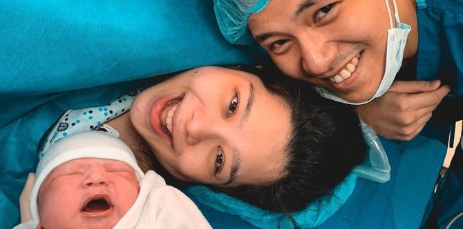 LOOK: Saab Magalona, ipinanganak ang pangatlong anak—isang 9.2 lb baby boy!