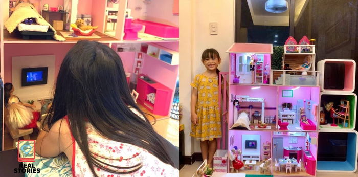 LOOK: Mommy, ginawan ng DIY dollhouse ang kaniyang anak gamit ang mga lumang gamit at laruan