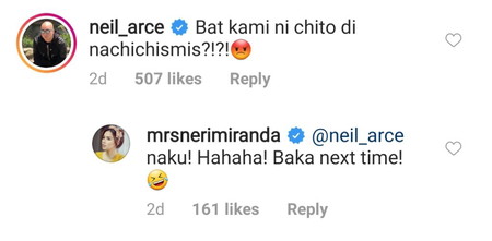LOOK: Sagot ni Neri Naig sa isang netizen patungkol sa malisyosong tsismis na sinabi nito tungkol sa asawang si Chito Miranda