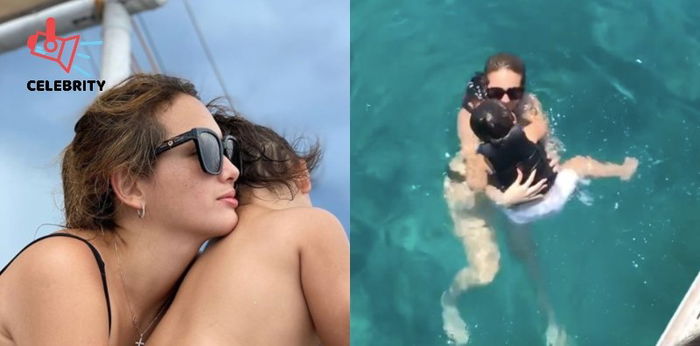 LOOK: Ellen Adarna at Elias, enjoy sa dagat!