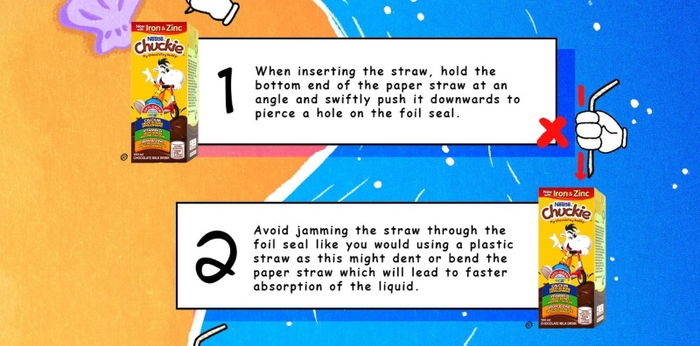 Be a buddy to mother nature with Nestle´ Chuckie’s paper straws