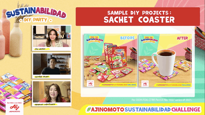 Slater Young and Home Buddies dare Filipinos to have eco-friendlier homes by doing the #AjinomotoSustainAbilidadChallenge