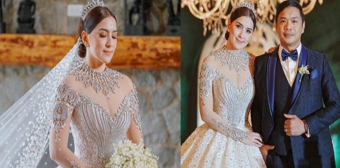 LOOK: Ara Mina, mukhang prinsesa sa kaniyang wedding gown