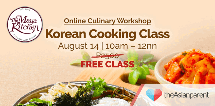 The Maya Kitchen kicks off August cooking classes with FREE Korean Cooking Class this ECQ