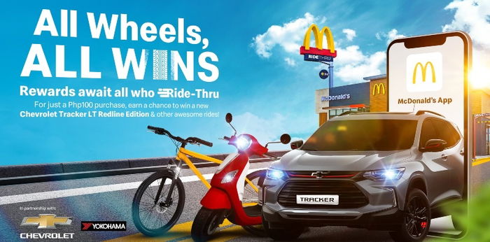 Rides of all kinds and sizes can get a chance to win brand new wheels through McDonald’s All Wheels, All Wins Promo!