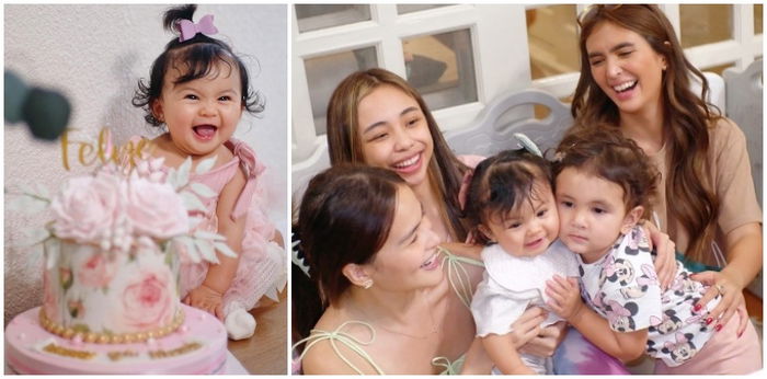 LOOK: Anak ni Elisse Joson, nakilala ang kaniyang mga celebrity Titas