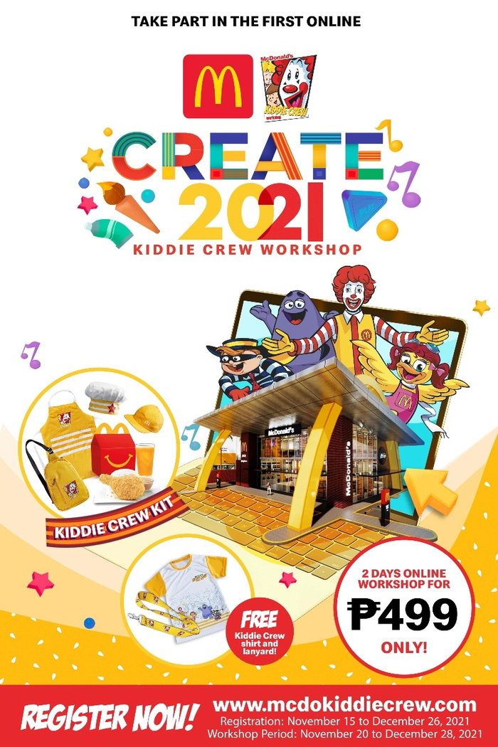 Learn and play with Ronald and the Gang as the  McDonalds Kiddie Crew Workshop returns...online!