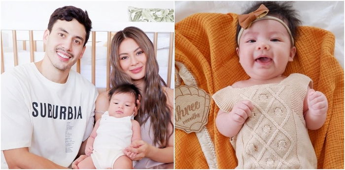 LOOK: Sam Pinto at Anthony Semerad, ipinagdiwang ang 3rd month ni Baby Mia