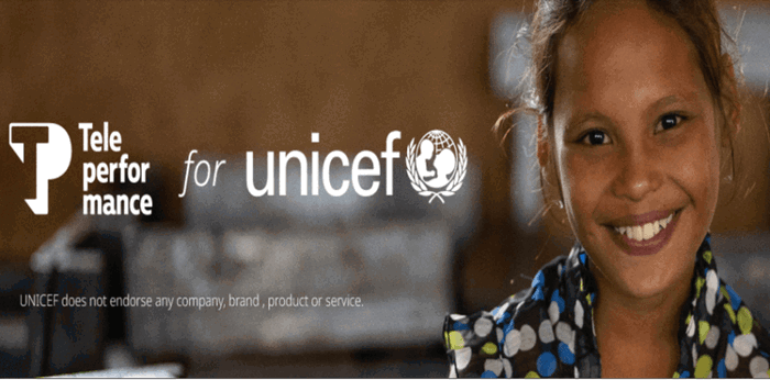 Teleperformance partners with UNICEF in support of child education and global disaster relief