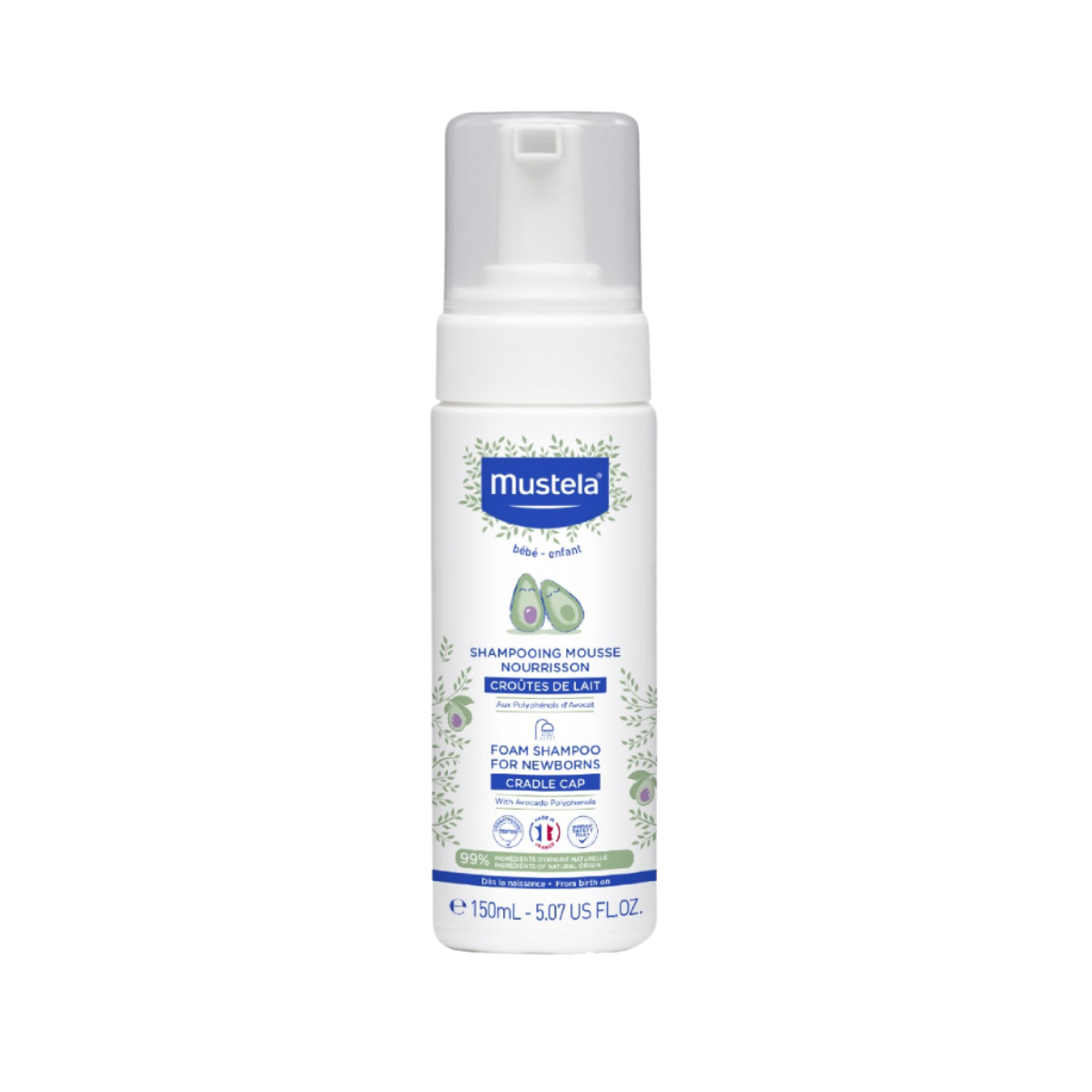 Mustela Foam Shampoo for Newborn - Best Natural