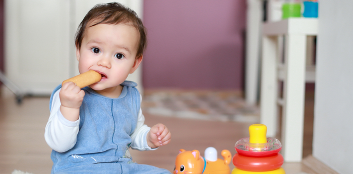 How much snacking is too much snacking for an 11 month old baby?
