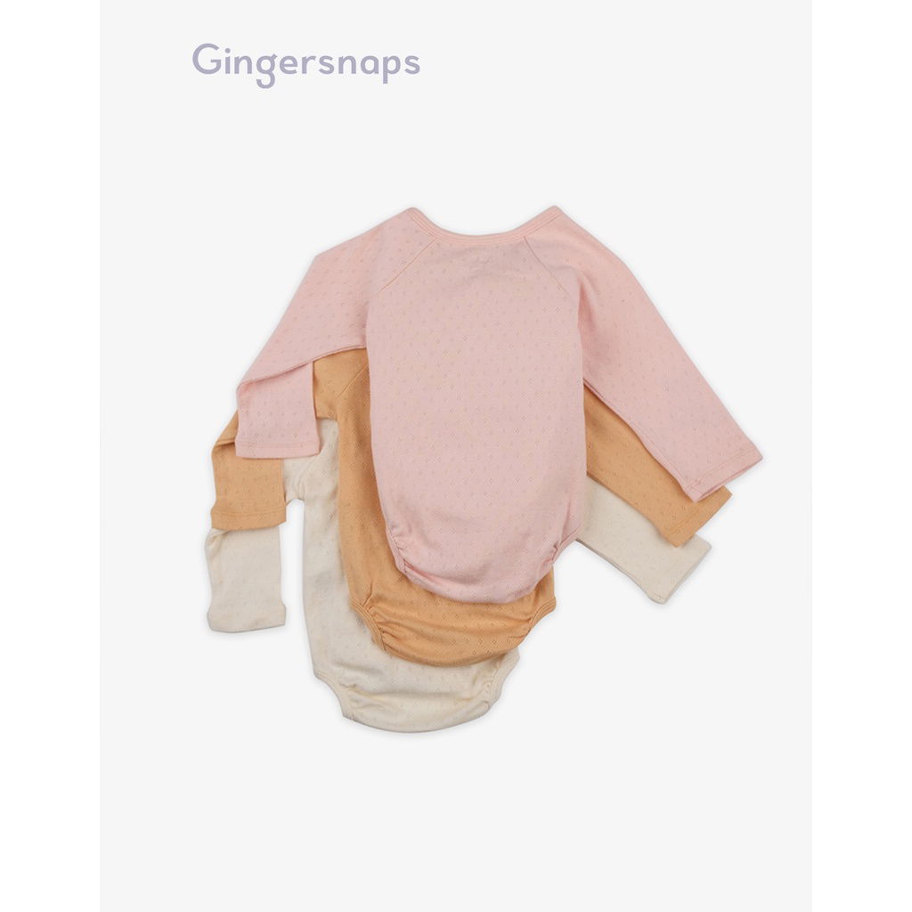 Gingersnap Long Sleeves Pointelle Onesies - Best Long Sleeves
