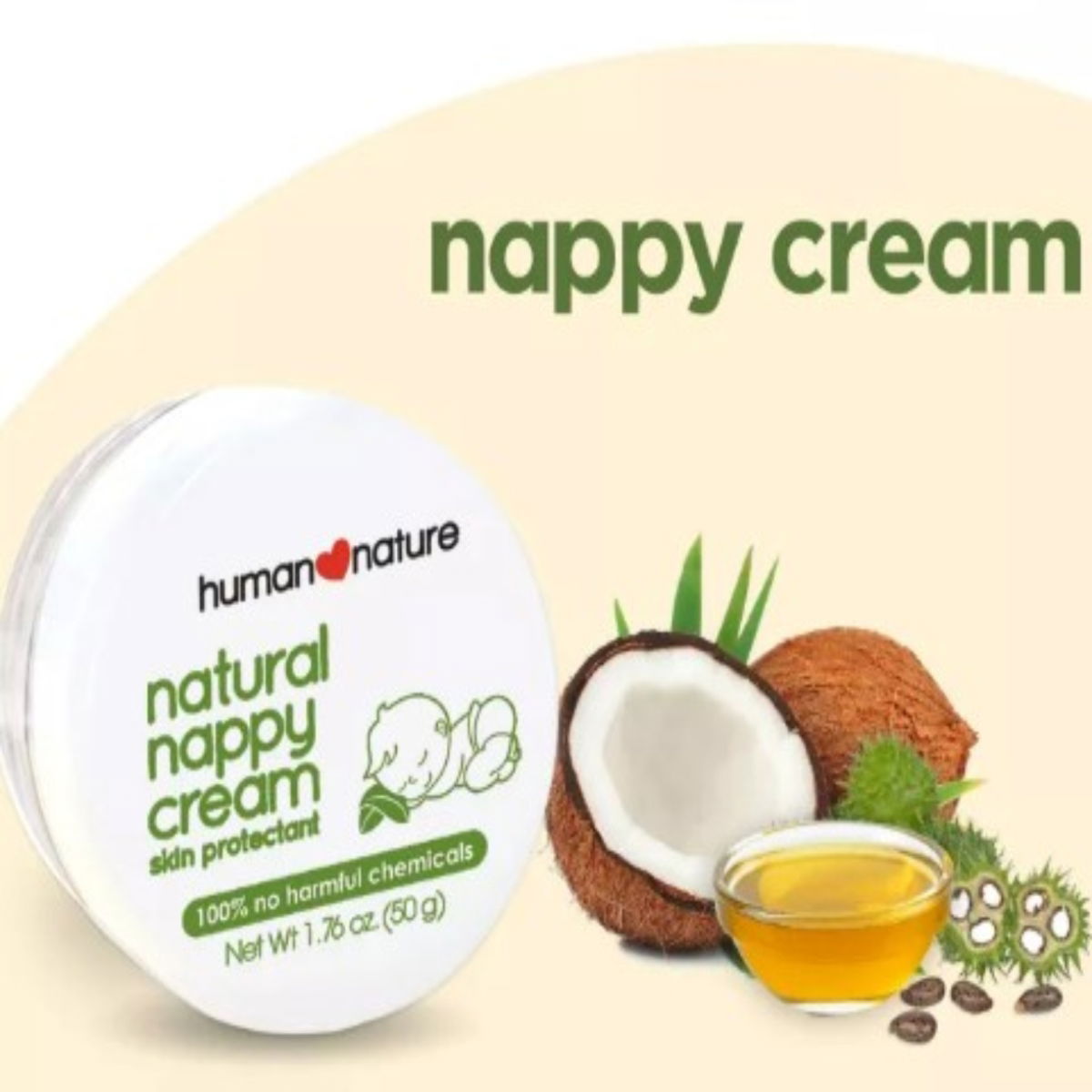 Human Nature Diaper Rash Cream - Best Natural