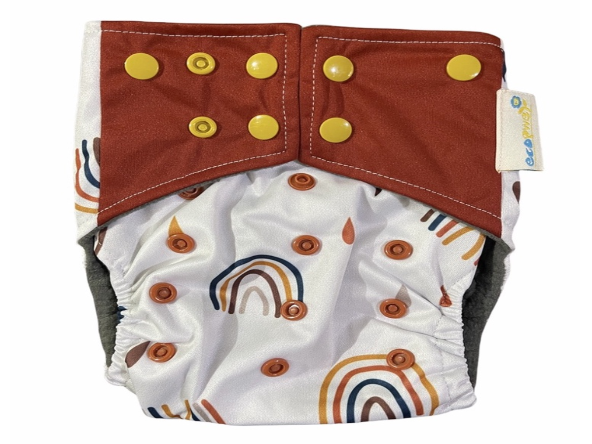 Ecopwet Square Charcoal Cloth Diaper - Best eco-friendly